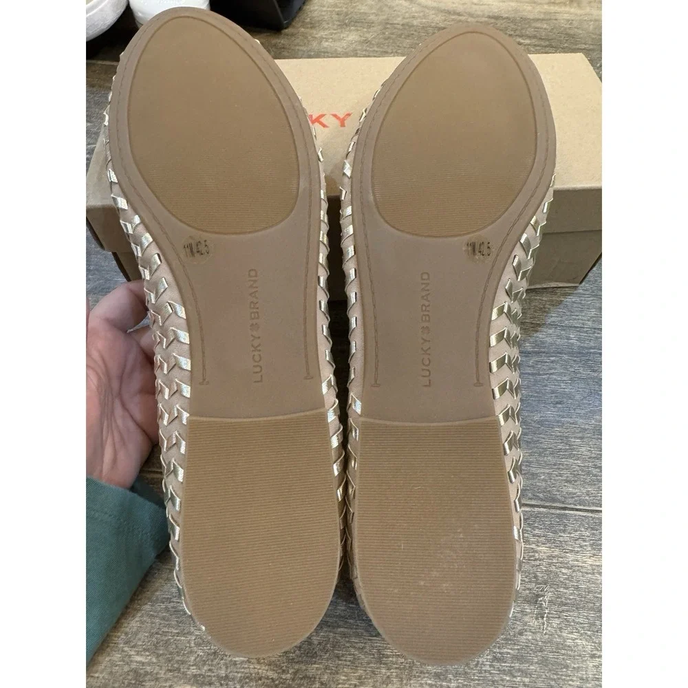 Lucky Brand Sargena ballet flats in a gold/beige color Size 11 Ballet Flats - Picture 7 of 10